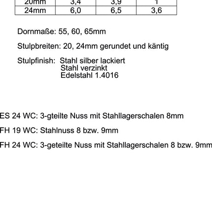 SSF Zamek wpuszczany do drzwi BAD 20/ 55/78/8 mm DIN lewy ( 3324024318 )