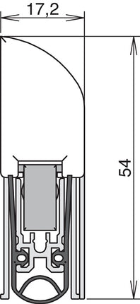 Uszczelka do drzwi ATHMER Ex L-15 FS C-0 1-stronna Długość 805 mm Szerokość 17,2 mm ( 3327023113 )