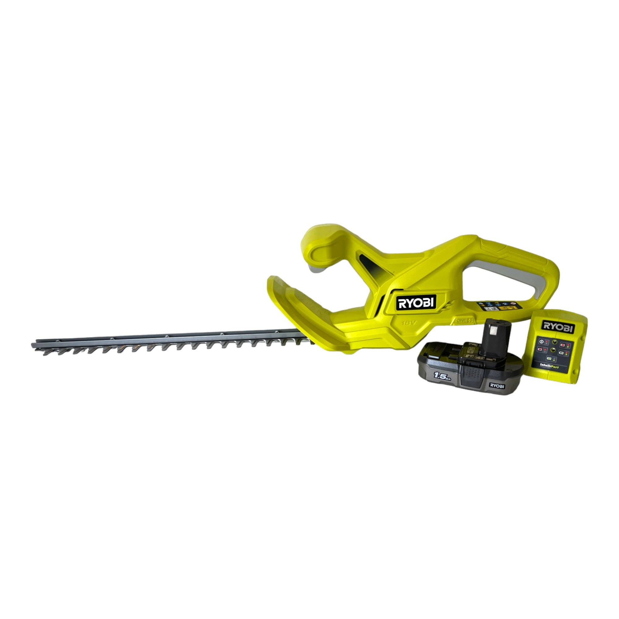 RYOBI RY18HT40A 115 Akku Heckenschere 18 V 40 cm 16 mm 1x Akku 1 5 Ah Ladegeraet 5133005017  0 - toolbrothers