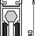 ATHMER door seal Kältefeind Allround(R) 1-1075 1-sided length 833 mm ( 3327023192 )