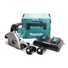 Makita DSP 600 PTJ Akku Tauchsäge 36V (2x18V) Brushless + 2x Akku 5,0Ah + Doppellladegerät + Makpac - Toolbrothers