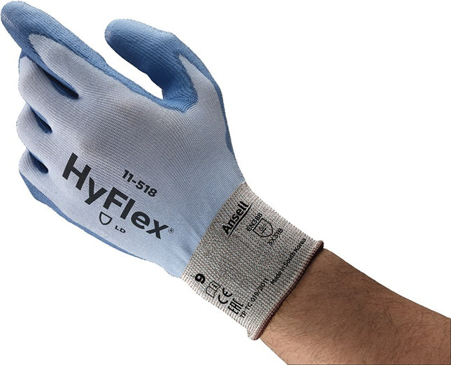 Guantes de protección contra cortes ANSELL HyFlex® 11-518 talla 9 azul (4000371086)