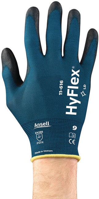 Guantes ANSELL HyFlex® 11-616 talla 9 verde azul/negro (4000371328)