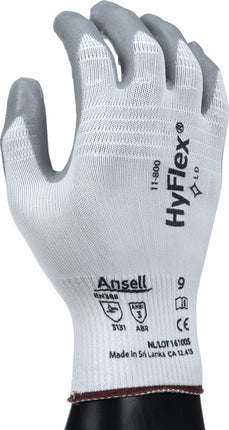 Guantes ANSELL HyFlex 11-800 talla 8 blanco/gris ( 4000371393 )