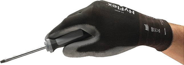 Guantes ANSELL HyFlex 11-601 talla 8 negro/gris (4000371496)