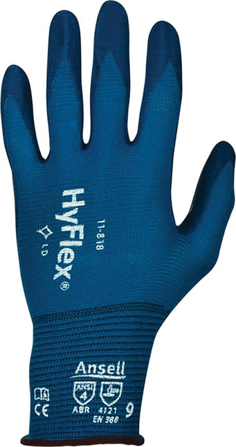 Guantes ANSELL HyFlex® 11-818 talla 10 azul oscuro (4000371626)