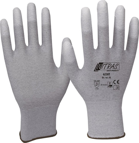 Guanti NITRAS taglia 9 grigio/bianco ( 4000371799 )