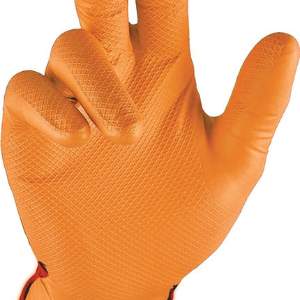 STRONGHAND disposable gloves Grip Orange size 8 orange ( 4000371938 )