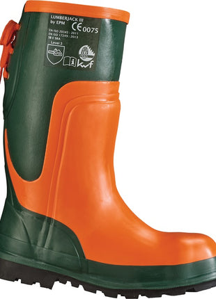 FELDTMANN Botas de seguridad forestales olmo talla 43 oliva/naranja (4000373353)