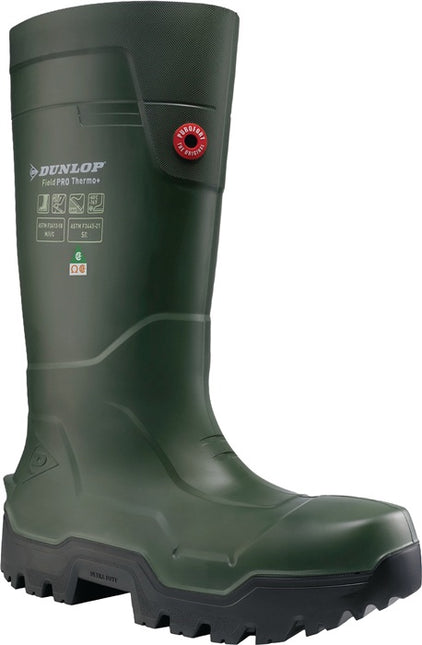 DUNLOP Fieldpro Thermo+ safety winter boots size 45 green ( 4000374175 )