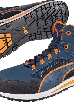 Botas de seguridad PUMA Crosstwist MID talla 41 azul/naranja ( 4000374566 )