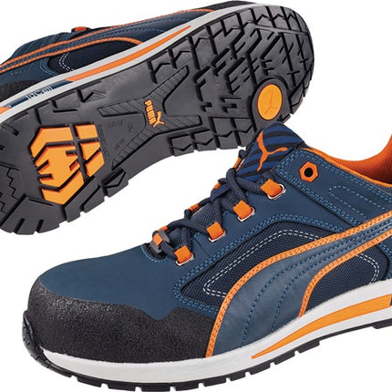 PUMA safety shoe Crosstwist LOW size 45 blue/orange ( 4000374605 )