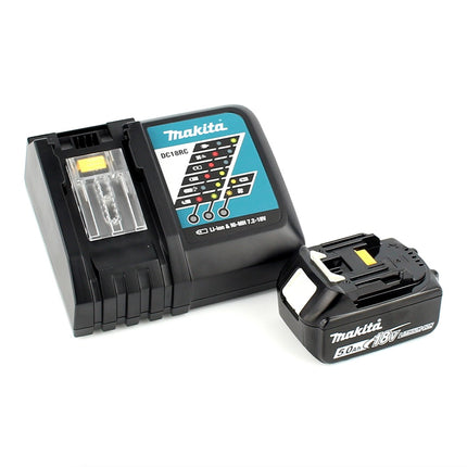 Makita DGA 517 RT1J Akku Winkelschleifer 18 V 125 mm Brushless + 1x Akku 5,0 Ah + Ladegerät + Makpac - Toolbrothers