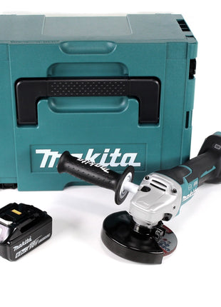 Makita DGA 517 G1J Akku Winkelschleifer 18 V 125 mm Brushless + 1x Akku 6,0 Ah + Makpac - ohne Ladegerät - Toolbrothers