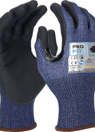 PRO FIT guantes de protección contra cortes cut stop Pro talla 9 azul/negro (4000391285)