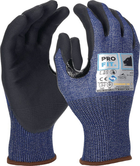 PRO FIT Schnittschutzhandschuhe Schnittstop Pro Größe 9 blau/schwarz ( 4000391285 )