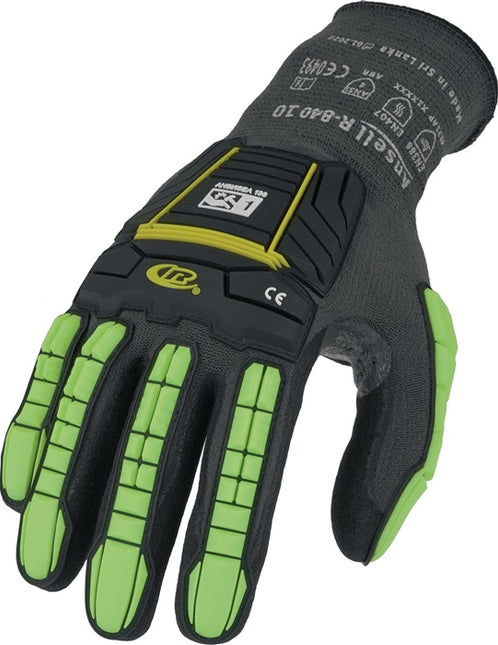 ANSELL Guantes Ringers R840 Talla 10 negro/verde (4000391340)