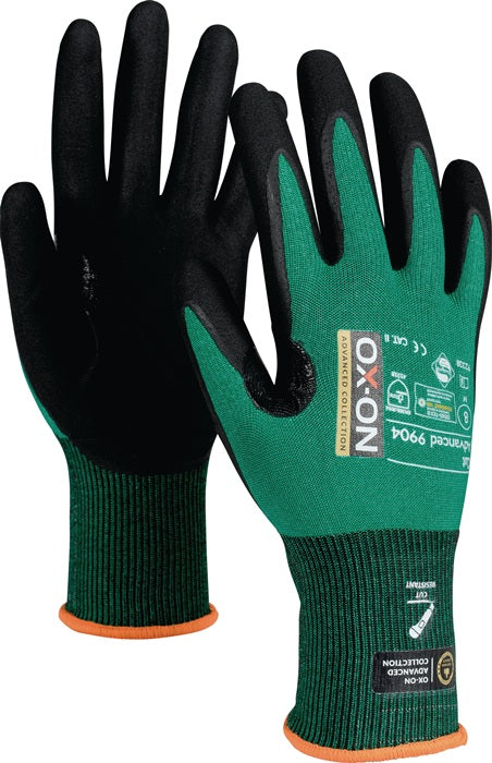 OX-ON Cut Advanced 9904 guanti antitaglio taglia 8 nero/verde ( 4000391372 )