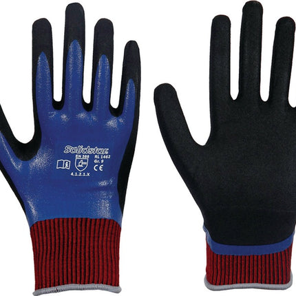 Guantes LEIPOLD Solidstar Nitrile Grip Complete 1462 talla 8 azul ( 4000391407 )