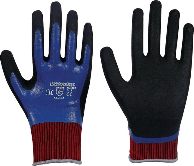 LEIPOLD gloves Solidstar Nitrile Grip Complete 1462 size 8 blue ( 4000391407 )