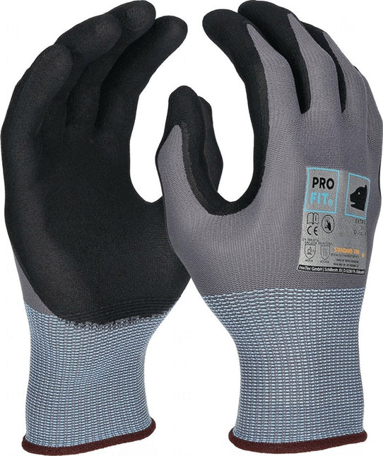 PRO FIT gloves EXTRA size 10 grey / black ( 4000391434 )