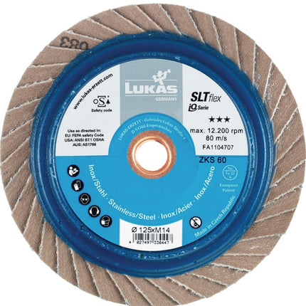 Tarcza listkowa LUKAS SLT flex Ø 125 mm ziarnistość 40 płaska ( 4000840345 )