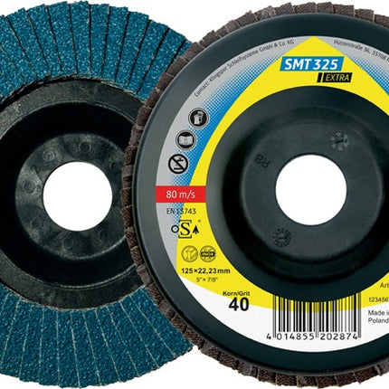 KLINGSPOR Roue à lamelles SMT 325 Extra Ø 115 mm Granulométrie 60 droite ( 4000842814 )