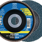 Disco de láminas PFERD POLIFAN Z START STEELOX Ø 125 mm grano Z-40 plano ( 4000844218 )