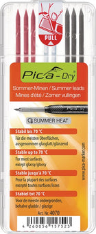 PICA Set de mines Pica-Dry 3x graphite, 3x rouge, 2x blanc ( 4000871414 )