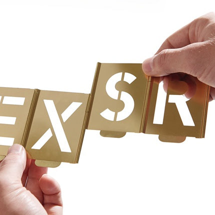 KUKKO signing stencil set 327 letters A - Z ( 4000871688 )