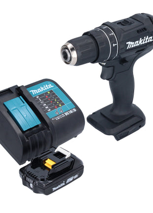 Makita DHP 482 SA1B Akku Schlagbohrschrauber 18 V 62 Nm Schwarz + 1x Akku 2,0 Ah + Ladegerät