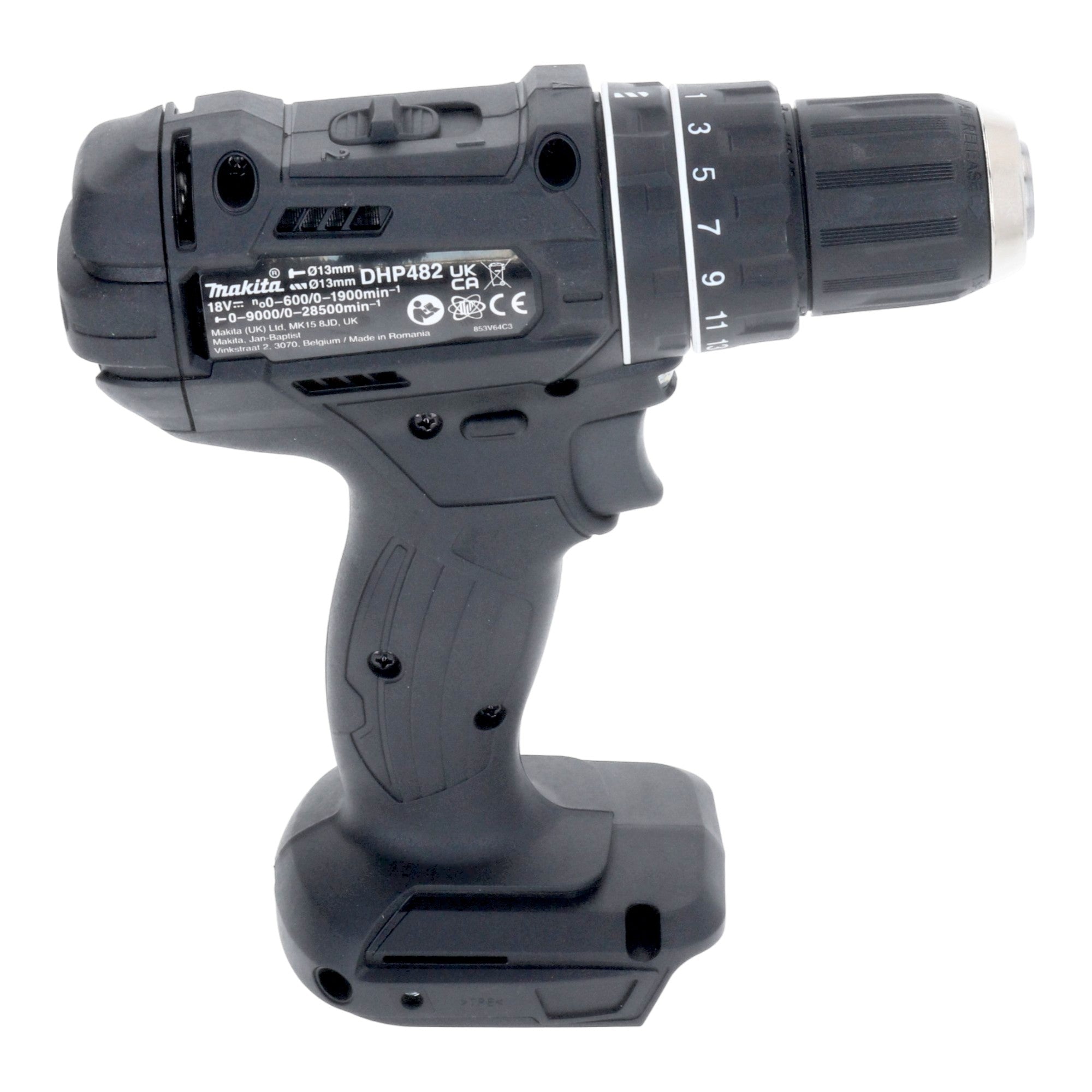 Makita DHP 482 SFB Akku Schlagbohrschrauber 18 V 62 Nm Schwarz 2x Akku 3 0 Ah Ladegeraet 4 - toolbrothers