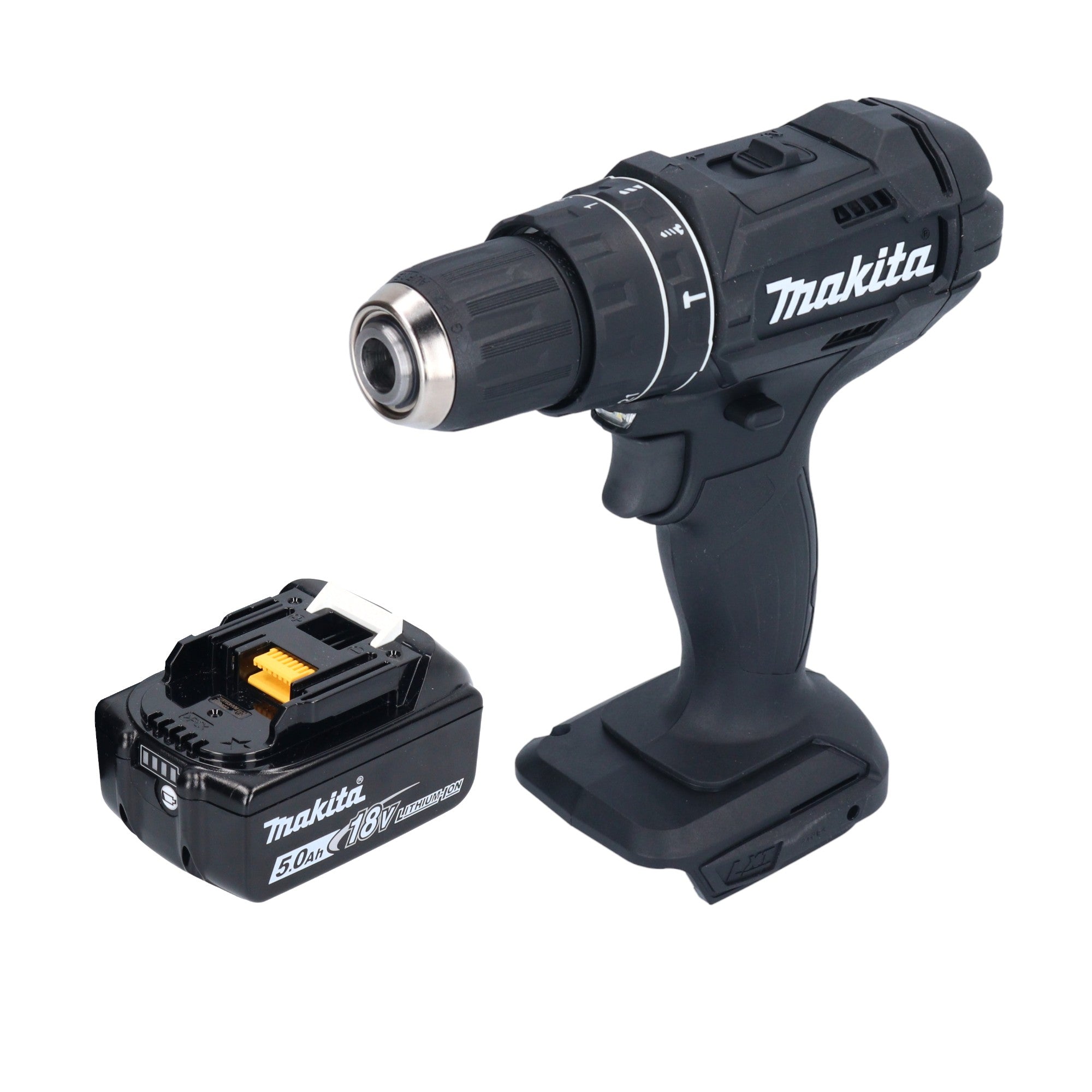 Makita DHP 482 T1B Akku Schlagbohrschrauber 18 V 62 Nm Schwarz 1x Akku 5 0 Ah ohne Ladegeraet 0 - toolbrothers