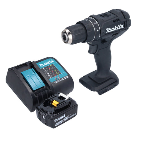 Makita DHP 482 ST1B taladro percutor inalámbrico 18 V 62 Nm negro + 1x batería 5,0 Ah + cargador