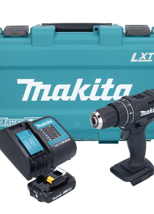 Makita DHP 482 SA1KB taladro percutor inalámbrico 18 V 62 Nm negro + 1x batería 2,0 Ah + cargador + estuche