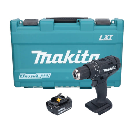 Makita DHP 482 F1KB Perceuse-visseuse à percussion sans fil 18 V 62 Nm noire + 1x batterie 3,0 Ah + coffret - sans chargeur