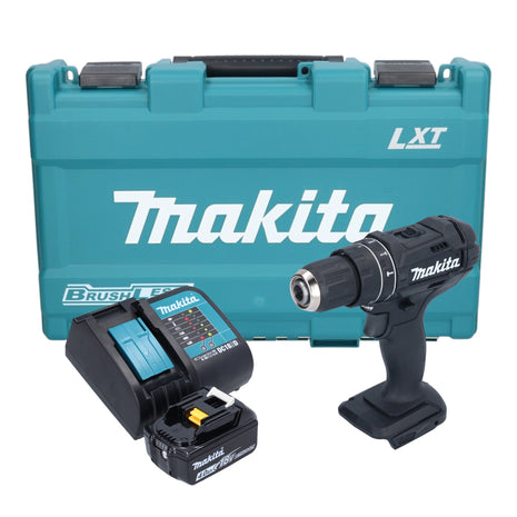 Makita DHP 482 SM1KB taladro percutor inalámbrico 18 V 62 Nm negro + 1x batería 4,0 Ah + cargador + estuche