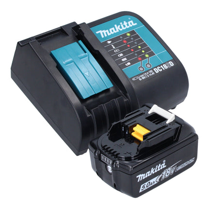 Makita DHP 482 ST1KB taladro percutor inalámbrico 18 V 62 Nm negro + 1x batería 5,0 Ah + cargador + estuche