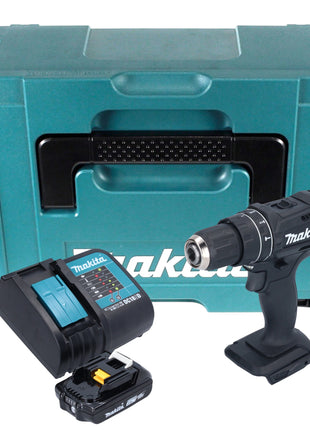 Makita DHP 482 SA1JB perceuse à percussion sans fil 18 V 62 Nm noir + 1x batterie 2,0 Ah + chargeur + Makpac