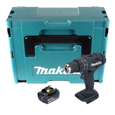 Makita DHP 482 M1JB Akku Schlagbohrschrauber 18 V 62 Nm Schwarz + 1x Akku 4,0 Ah + Makpac - ohne Ladegerät