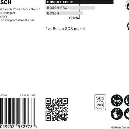 Taladro percutor BOSCH Expert SDS max-8X Ø 12 mm longitud útil 600 mm longitud 740 mm (4000909889)