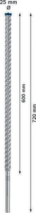 Taladro percutor BOSCH Expert SDS max-8X Ø 25 mm longitud útil 600 mm longitud 720 mm (4000909915)