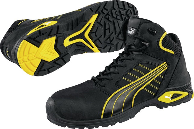 PUMA safety boots Amsterdam Mid size 42 black/yellow ( 4300700432 )