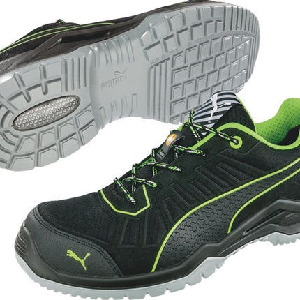 Zapato de seguridad PUMA Fuse TC Green Low talla 43 negro/verde ( 4300700453 )
