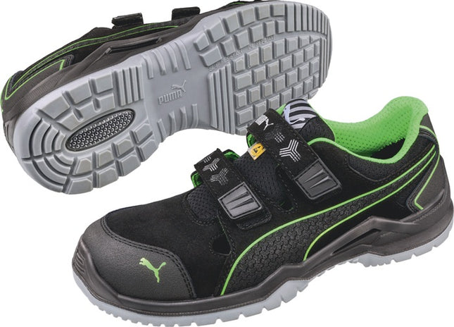 PUMA sandalo di sicurezza Neodyme Green Low taglia 41 nero/verde ( 4300700461 )