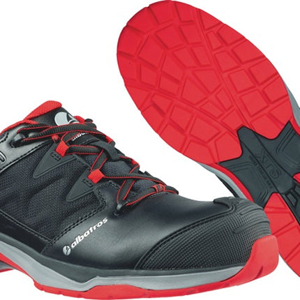 ALBATROS safety shoe ULTRATRAIL BLACK Low size 46 black/red ( 4300700586 )