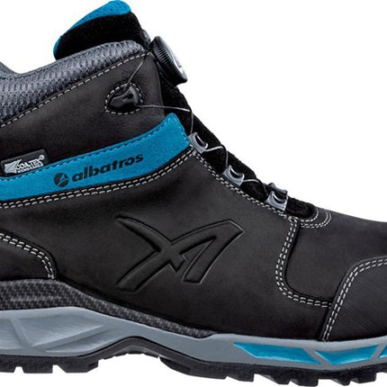 ALBATROS safety boots TOFANE BLACK QL CTX MID size 42 black/blue ( 4300700662 )