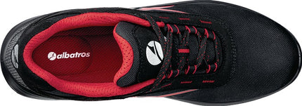 ALBATROS zapato de seguridad GRID LOW talla 42 negro/rojo ( 4300700702 )