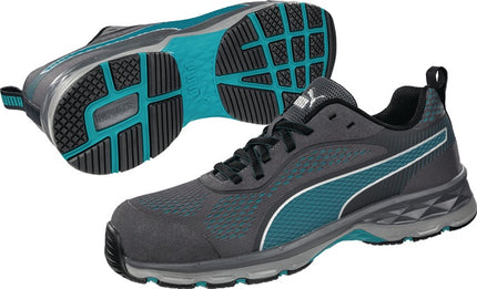 Zapato de seguridad PUMA mujer FUSE KNIT talla 37 gris/azul ( 4300700821 )