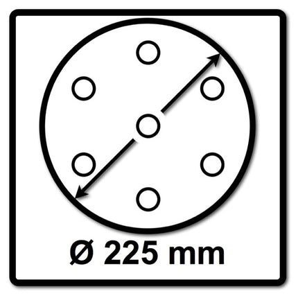 Festool Schleifscheiben STF D225 P120 GR S Granat Soft 25 Stk. ( 204223 ) - Toolbrothers